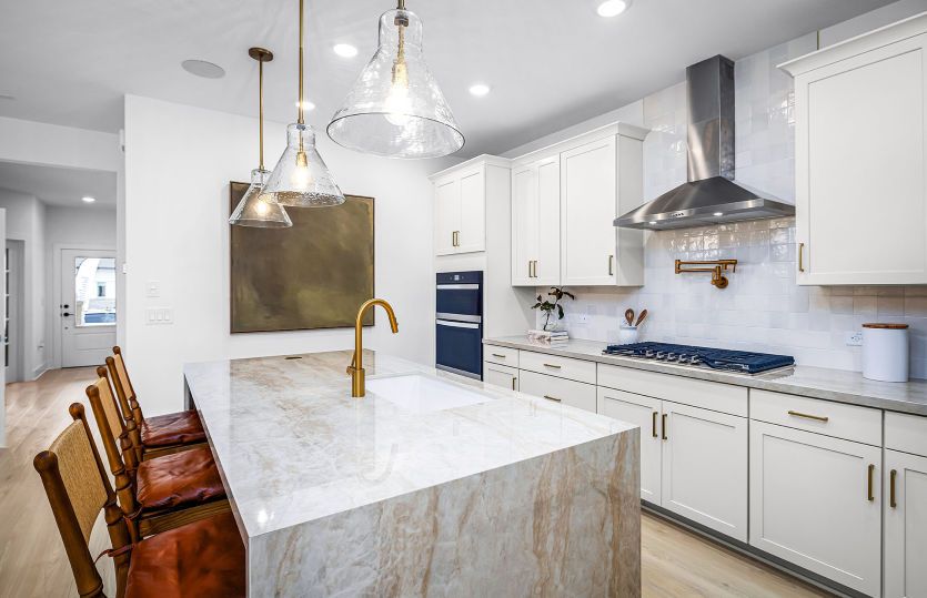 Mont Blanc:Optional Waterfall Edge Kitchen Island