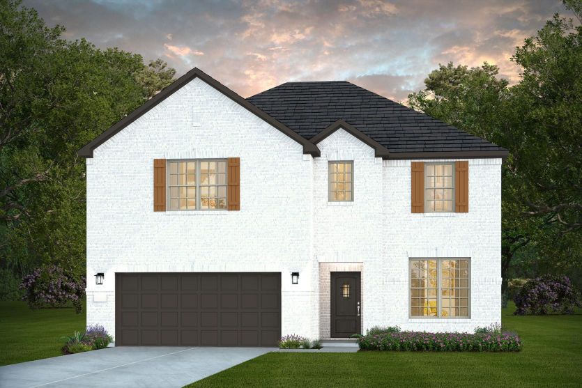 Exterior:Home Exterior Elevation A Angleton LS