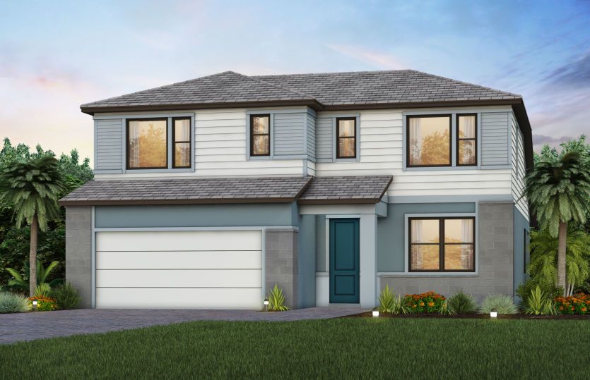 Burbank:Exterior MD1 with optional stone