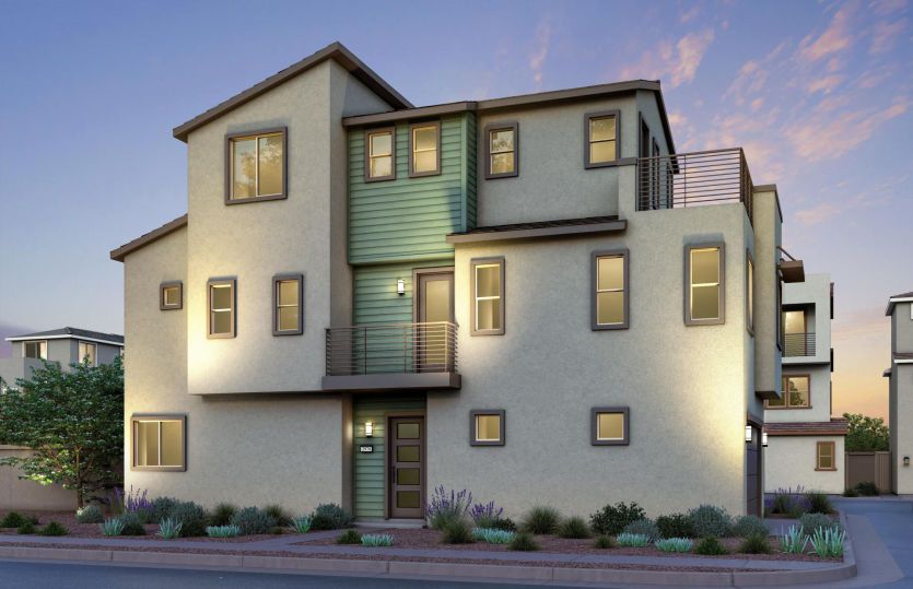 Plan 3:Plan 3 Transitional Elevation (C)