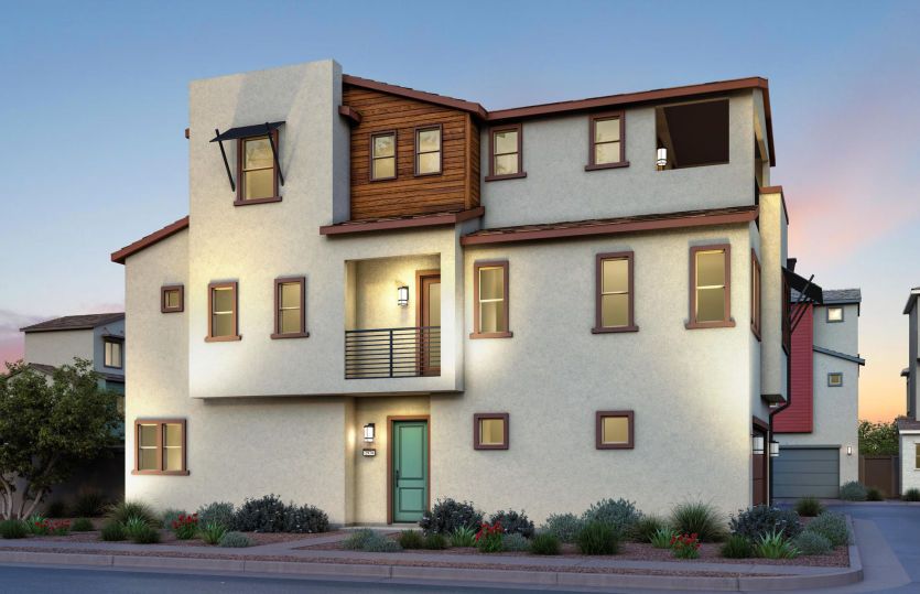 Exterior:Plan 3 Contemporary Elevation (A)