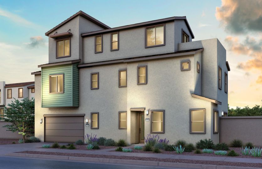 Exterior:Plan 3 Transitional Elevation (C)