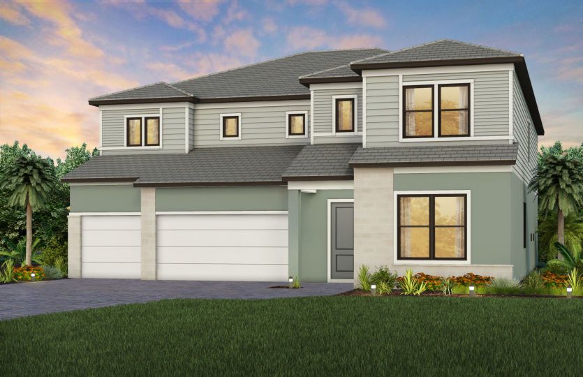 Roseland:Exterior MD1 with optional stone