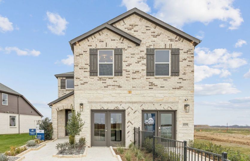 San Luis:The San Luis, a two-story home with 2-car garage, shown sales center