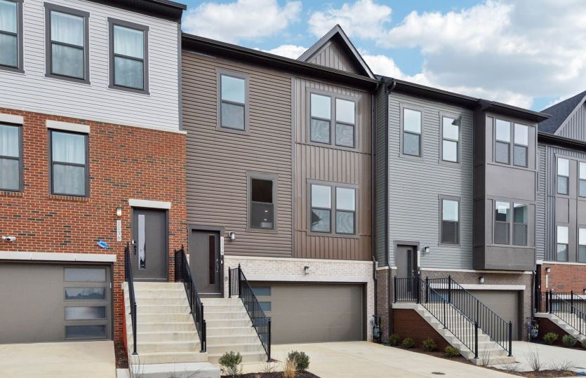 Exterior:The Isleton with a Rooftop Terrace boasts 4-levels of living space and a backyard in Laurel, MD