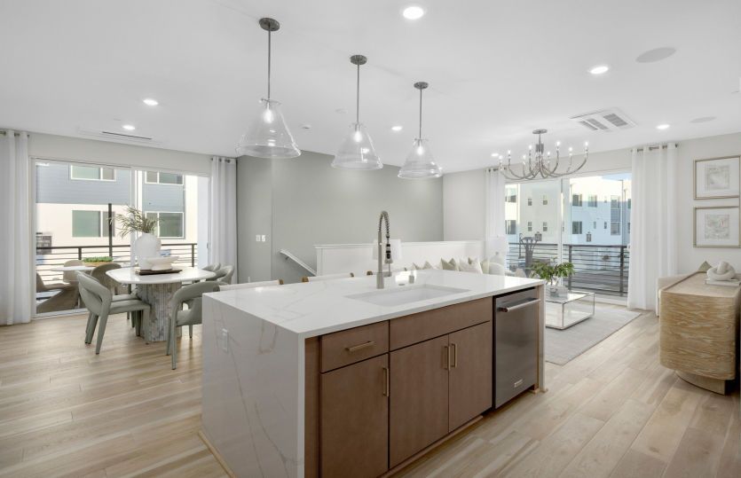 Plan 2:Kitchen open to main living area, perfect for day to day living and entertaining