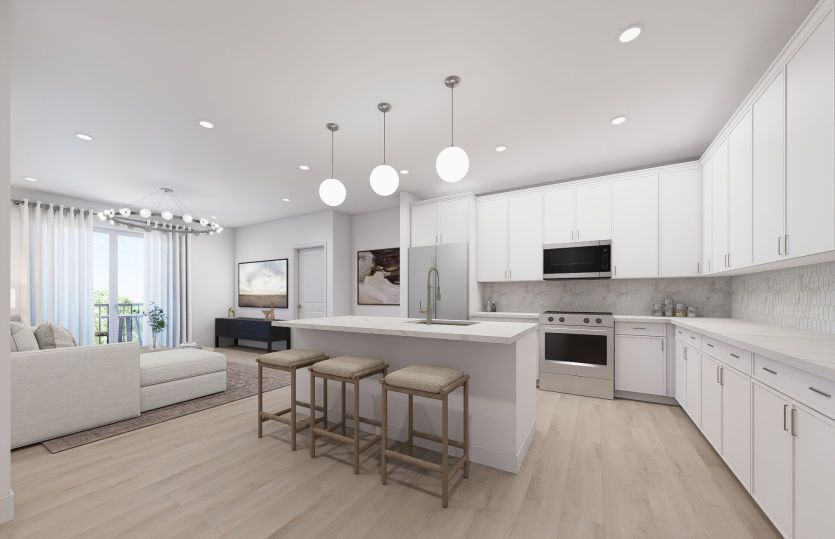 2.2.0F:Seamless Connection between Gathering, Dining, and Kitchen Areas