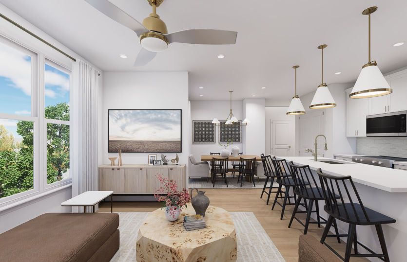 2.2.0H:Gathering Room Opens to the Kitchen and Dining