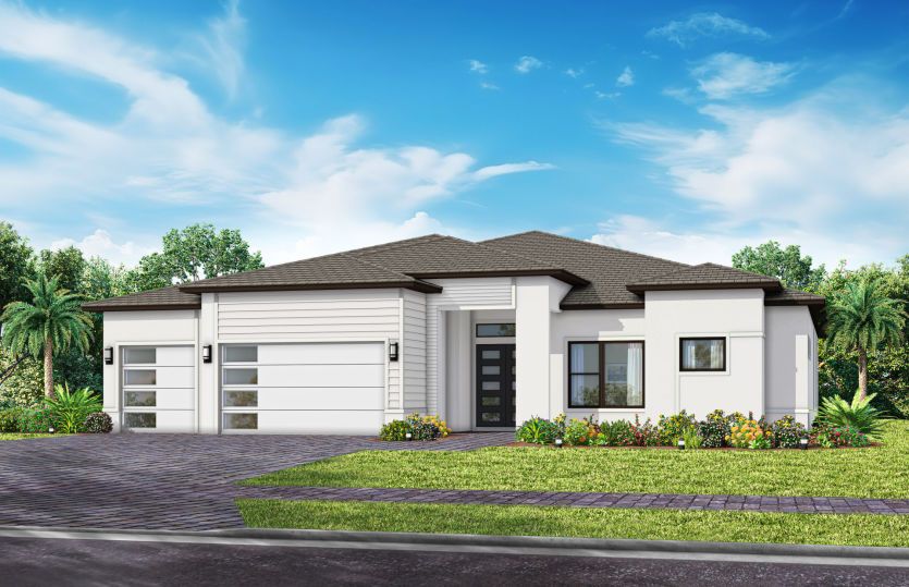 Oakley:Exterior MD3 with glass garage door option