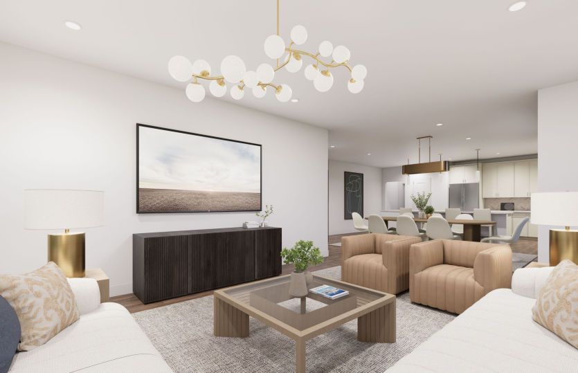 3.2.0A:Open Floor Plan Home Design Makes Entertaining Easy