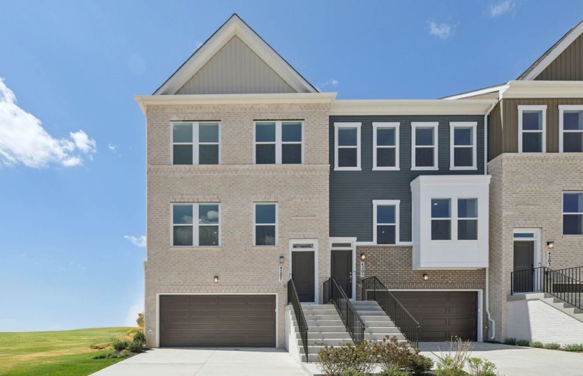 Exterior:New 3-level Granton Townhome with Sunroom Extension at WestEnd in Upper Marlboro, MD - Actual Home