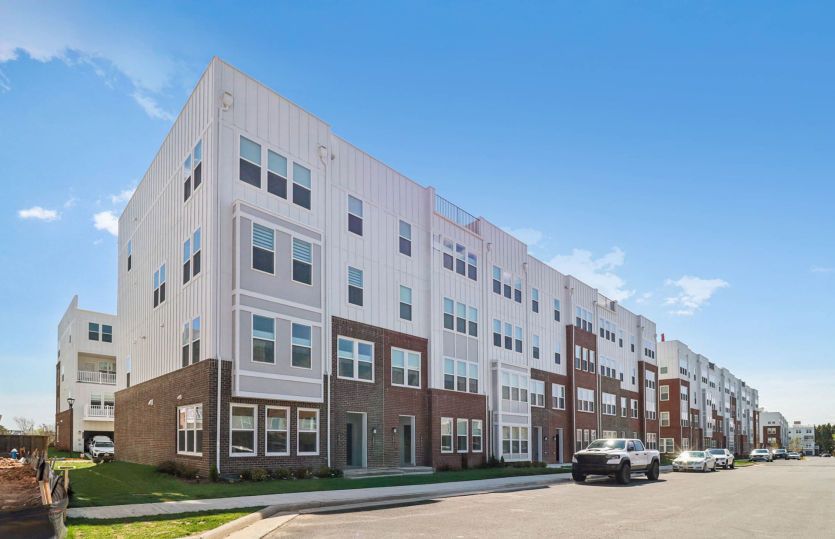 Exterior:New 2-Level End-Unit Condo in Ashburn - Actual Home