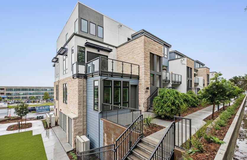 Exterior:End unit Plan D home