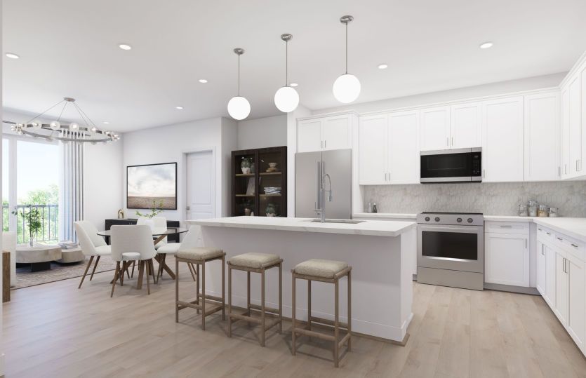 2.2.0F:Seamless Connection between Gathering, Dining, and Kitchen Areas