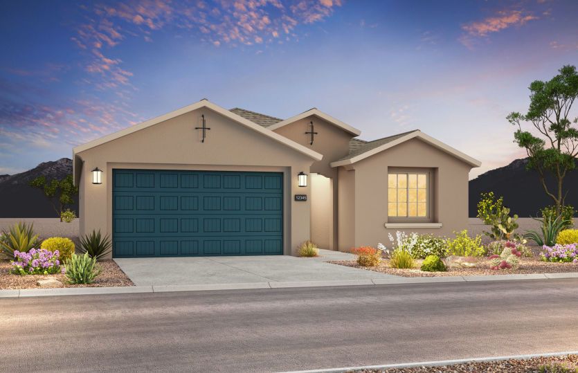 Gateway:The Gateway home design shown in the Exterior A Elevation.