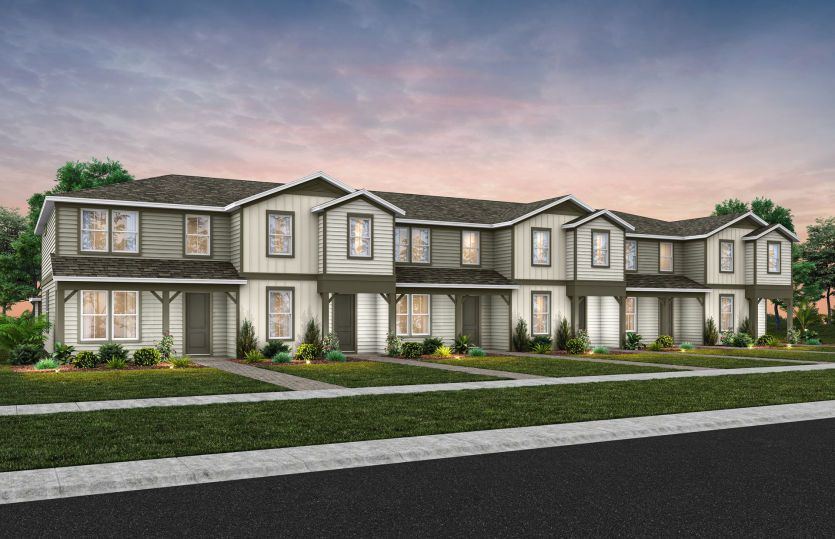 Foxtail - Interior Unit:Foxtail Townhome Farmhouse B Exterior