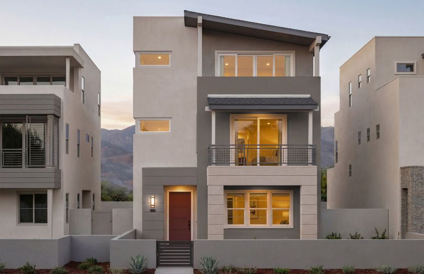 Plan 2:Plan 2 Mid-Century Elevation (B)