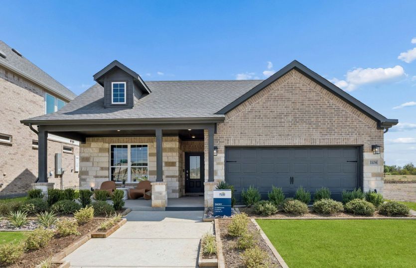 Emory:The Emory, a one-story home with 2-car garage
