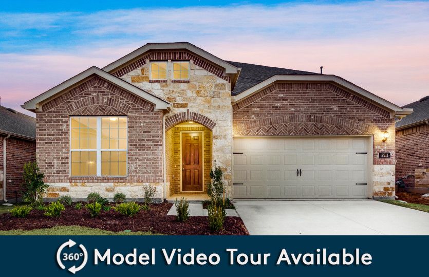 Keller:The Keller, a two-story home with 2-car garage, shown with Home Exterior 34