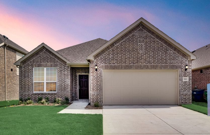 Burnet:The Burnet, a one-story home showing Home Exterior 31