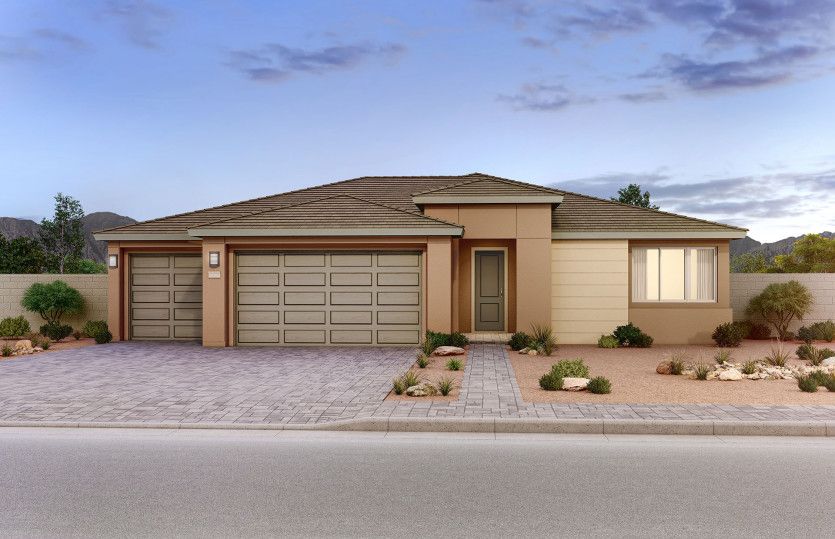 Exterior:Exterior B with Oversized Garage