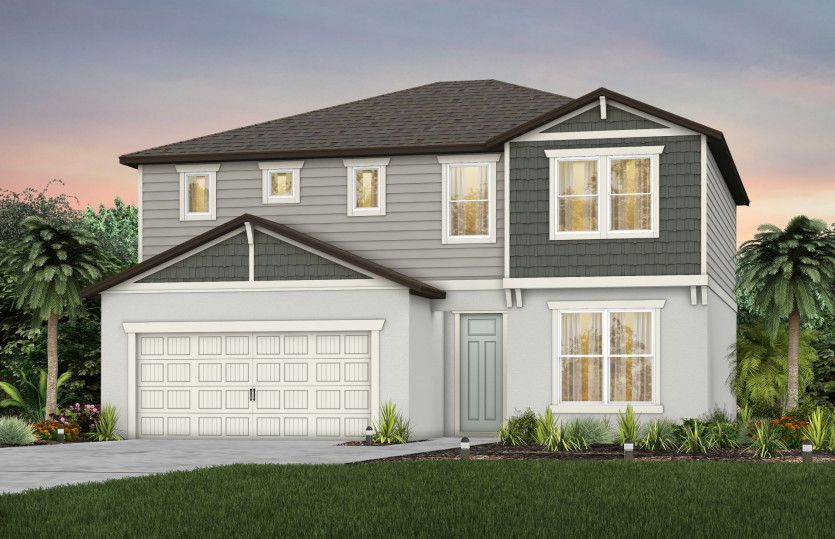 Exterior:Exterior Rendering, Elevation C2A