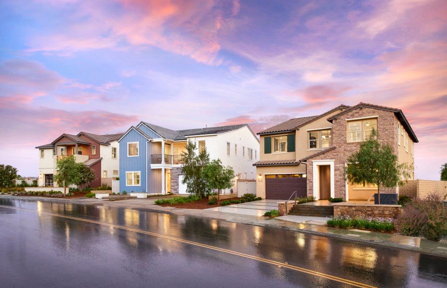 Model Homes Front Exterior