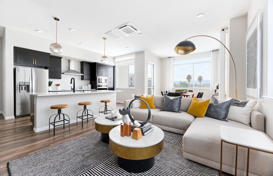 Plan 1 - Open Gathering Room, Kitchen and Café