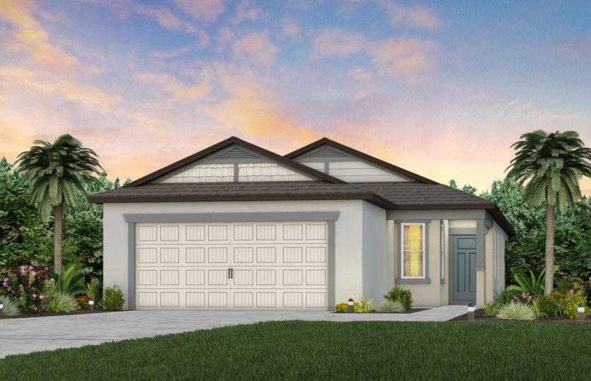 Exterior:Exterior Rendering, Elevation C2