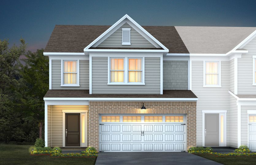 Exterior:Raritan - Elevation 5 - Luxury Townhome Living Thoughtfully Designed for You