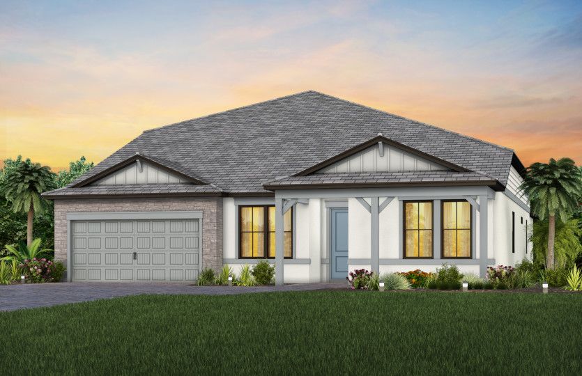 Easley Grande:Exterior CO2 with optional stone