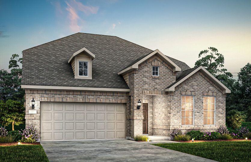 Exterior:The Keller, a two-story home with 2-car garage, shown with Home Exterior 31
