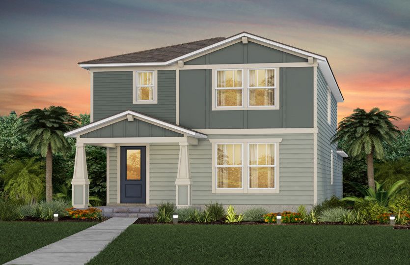 Exterior:Craftsman Elevation | C3