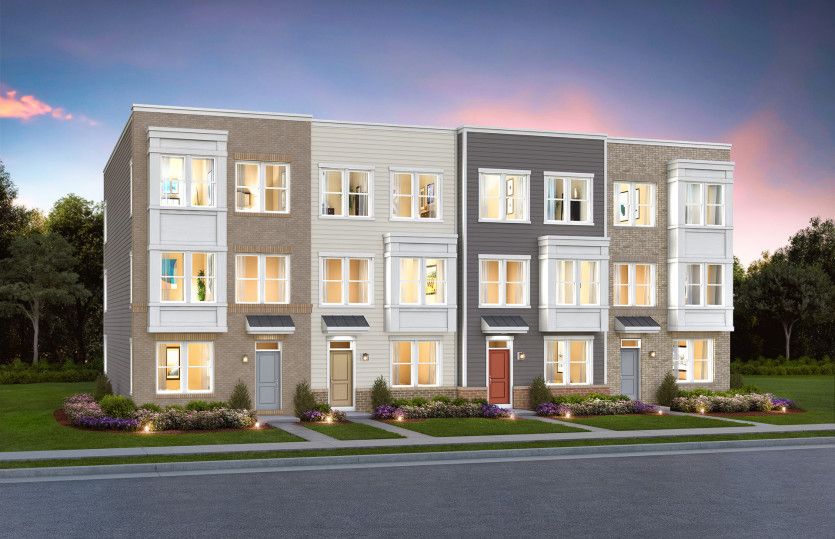 Frankton Plan at Creekside at Cabin Branch Townhomes in Boyds, MD by