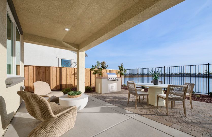 Plan 5:Patio area overlooking the water