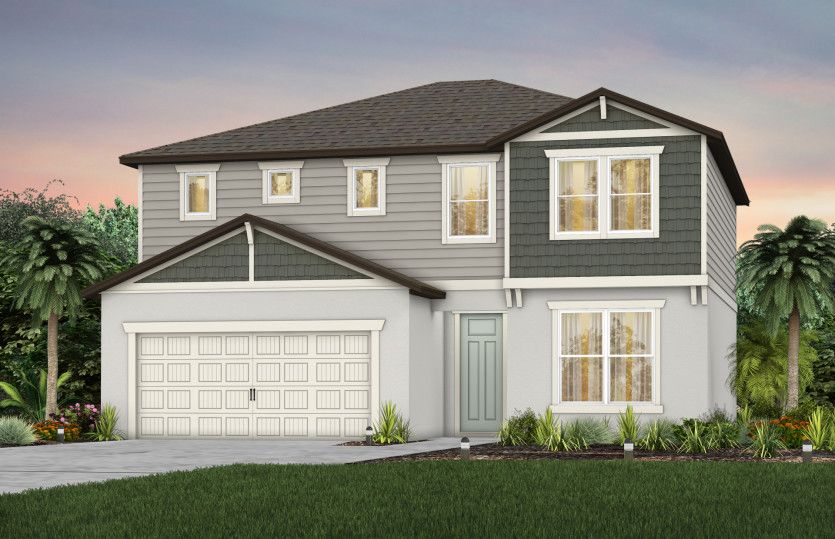 Exterior:Exterior Rendering, Elevation C2A
