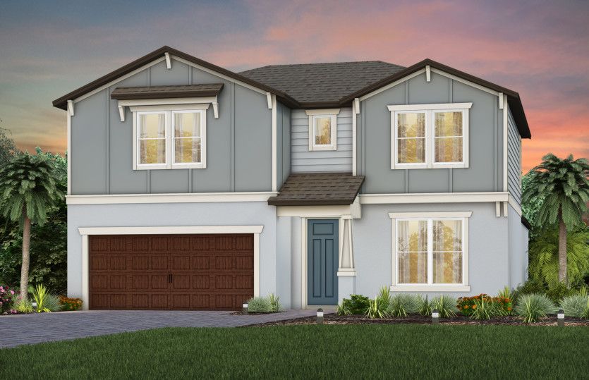 Exterior:Exterior Rendering, Elevation C2A