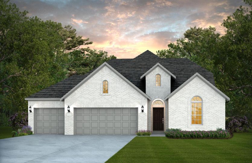 Mooreville - 3-Car Garage:Elevation E