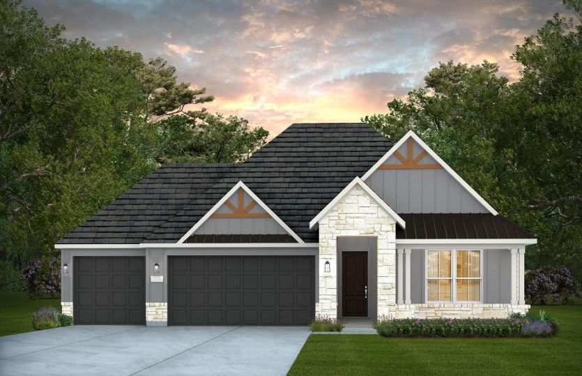 Axtell:Elevation HC201 - 3 Car