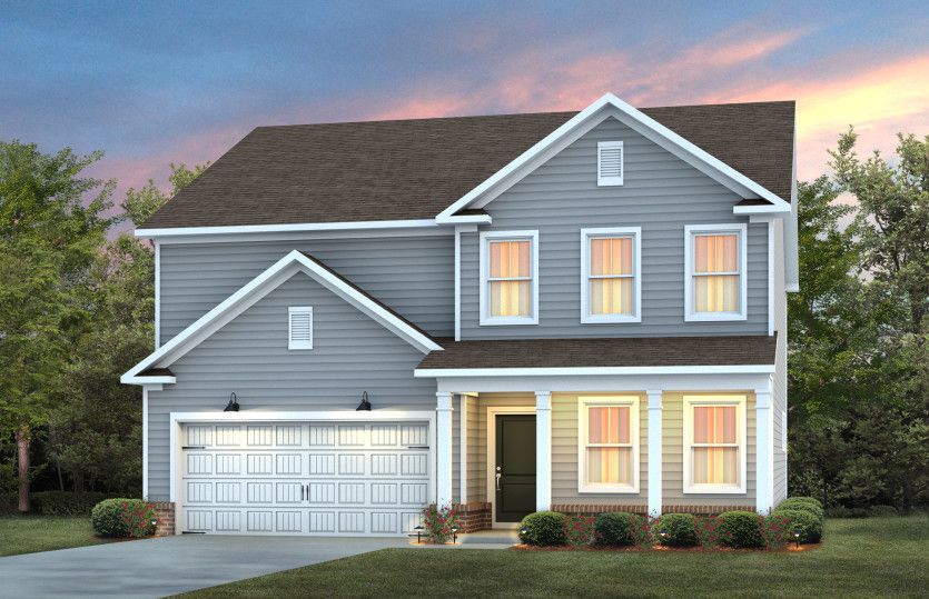 Exterior:Hampton - Elevation LC2G - This Home offers Room to Grow, Gather & Make Memories