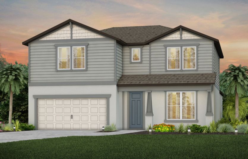 Exterior:Exterior Rendering, Elevation C2