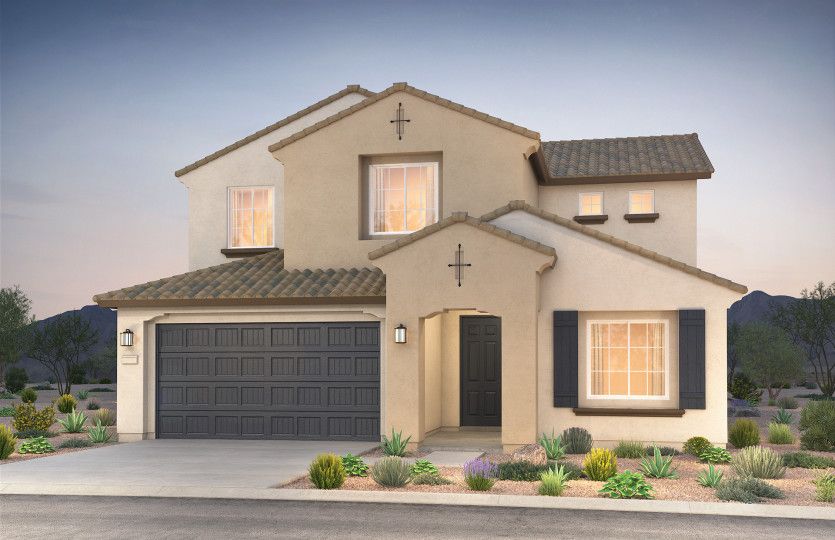 Trento:Home Exterior A with Boral Tile Roof