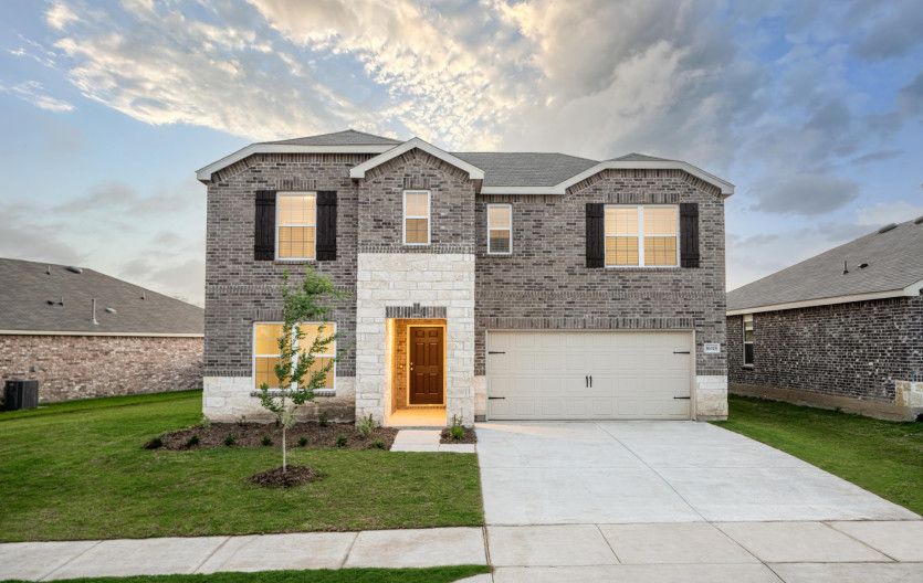 Thomaston:The Thomaston plan, a two-story home with 2-car garage