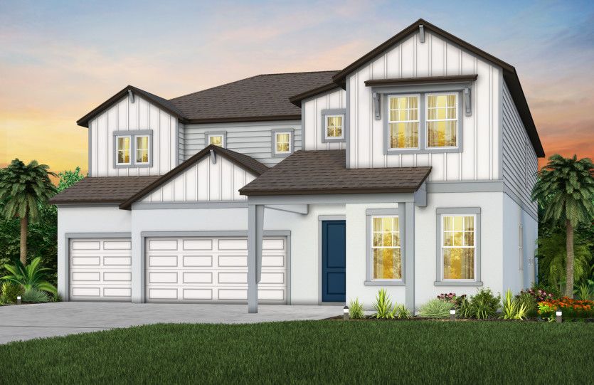 Roseland:Exterior Rendering, Elevation FH2