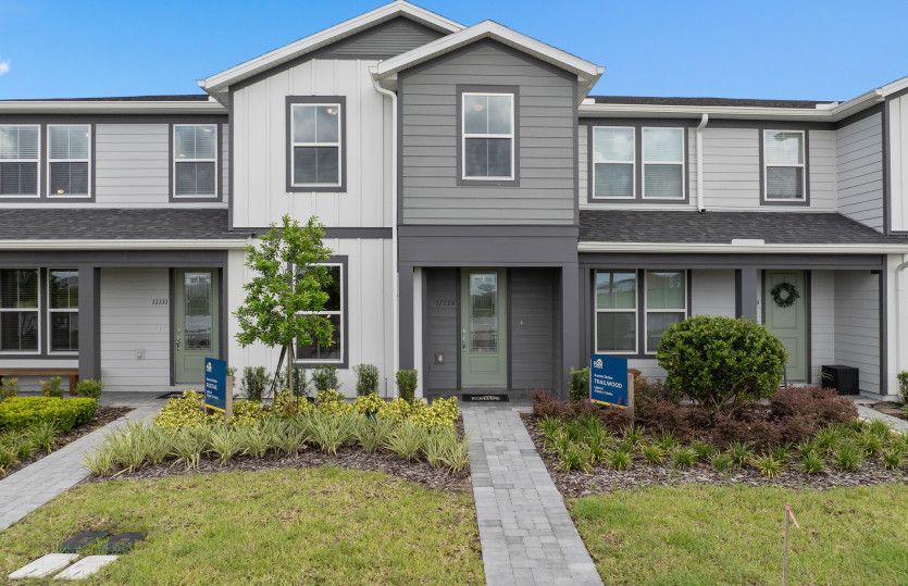 Exterior:Trailwood Townhome Model at EverBe