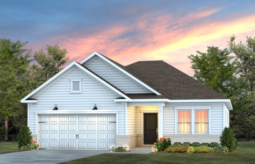 Exterior:Morgan - Elevation LC2Z - Cozy 4 Bedroom Ranch with Room to Roam