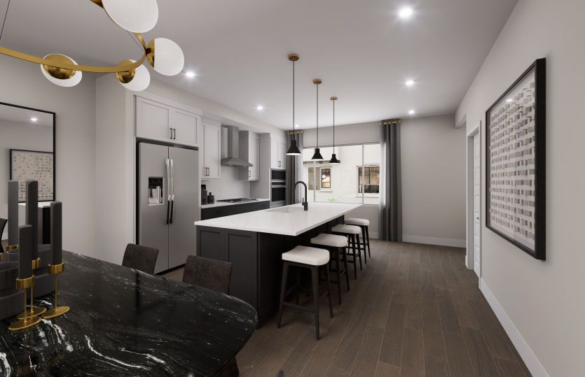 Exterior:Plan 2 Kitchen (Color Package 3)
