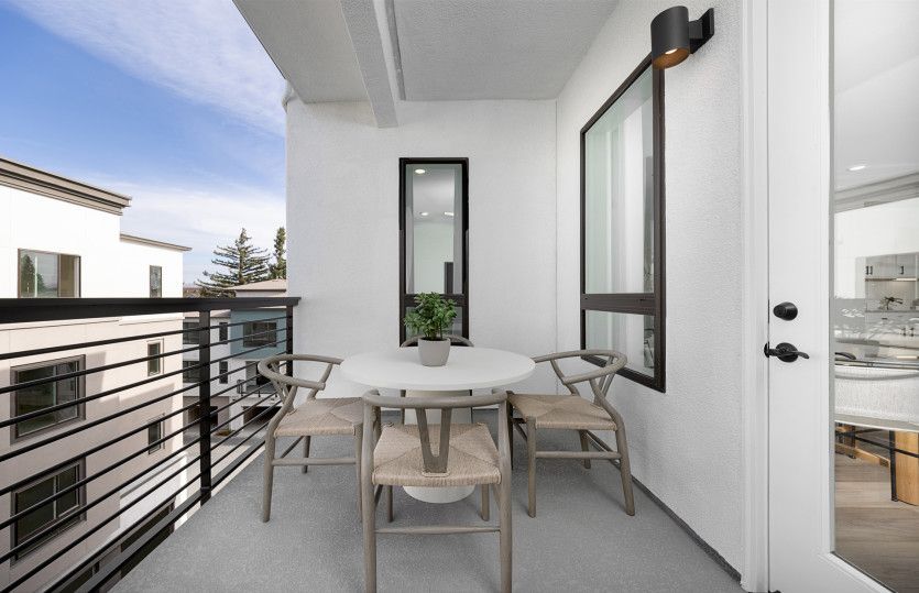 Plan 1A:Patio area off main living area