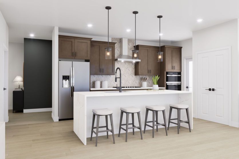 Brooklyn:Oversized Island in the Gourmet Kitchen