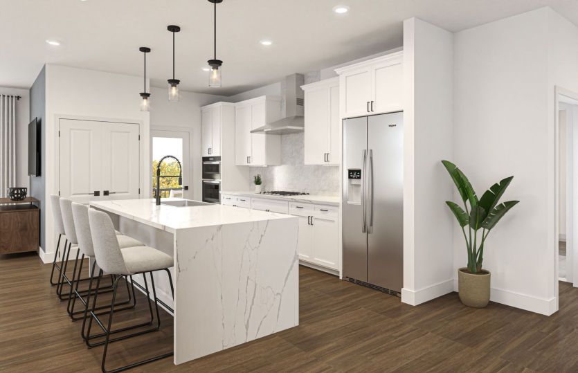 Ava:Spacious Kitchen with Stainless Steel Appliances